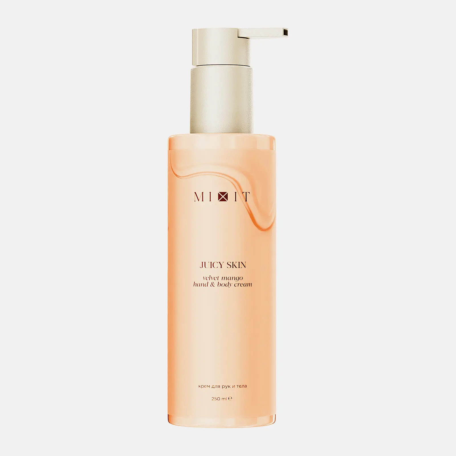 Крем для рук и тела Mixit Juicy Skin с ароматом бархатного манго 250мл