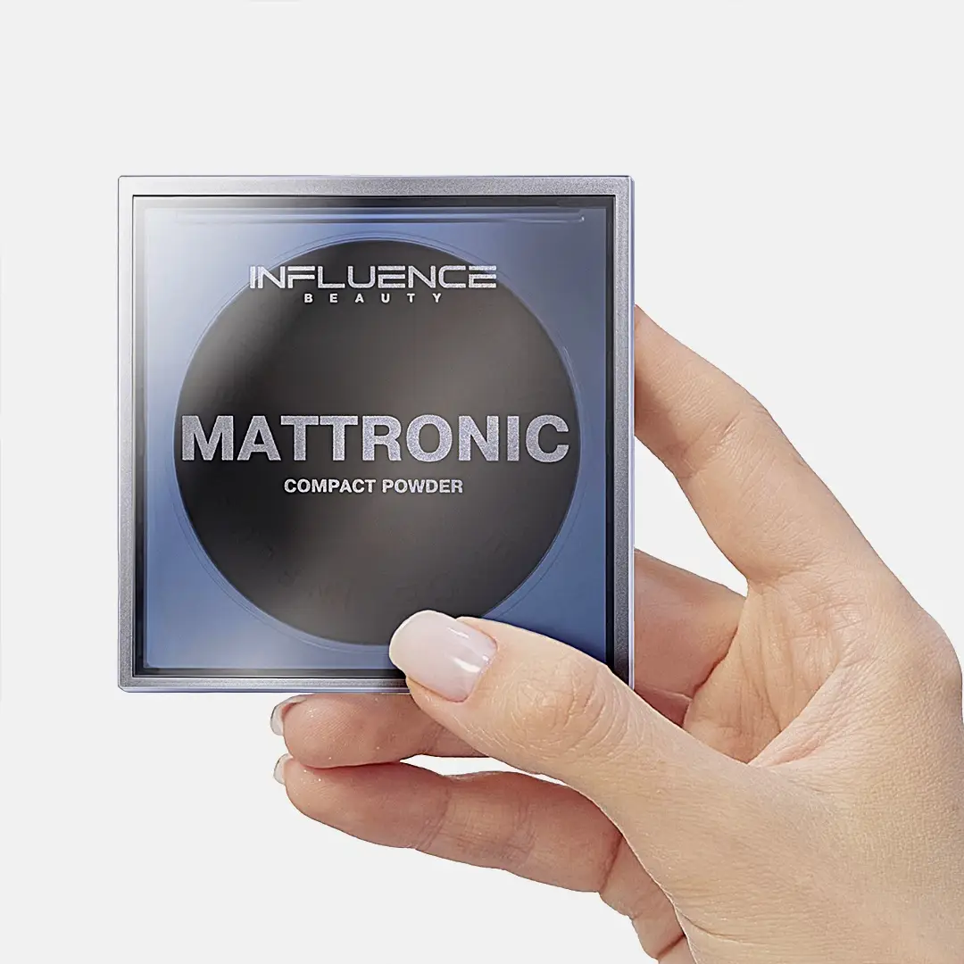 Пудра компактная Mattronic тон 04 Тёмно-бежевый Influence Beauty - фото 4