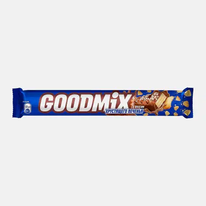 Шоколадный батончик печенье в хрустящей вафле Goodmix 47г