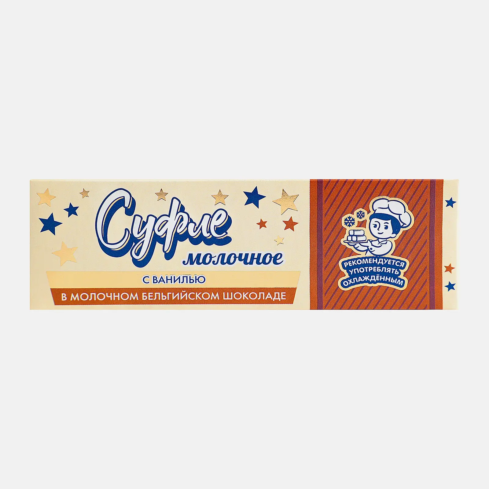 Изображение товара Десерт суфле молочное с ванилью в бельгийском шоколаде 50г