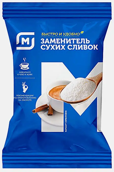 Изображение товара Сухие сливки Магнит заменитель 200г для кулинарии и десертов