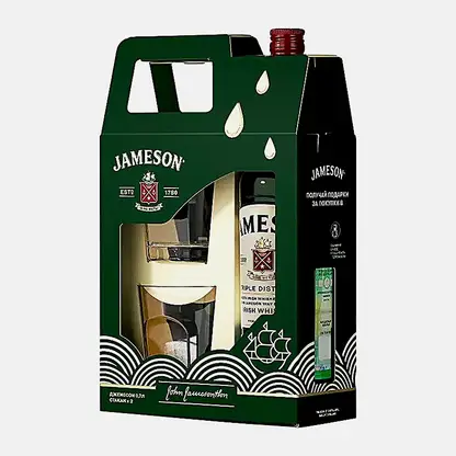 Виски Jameson 40% 700мл + 2 стакана