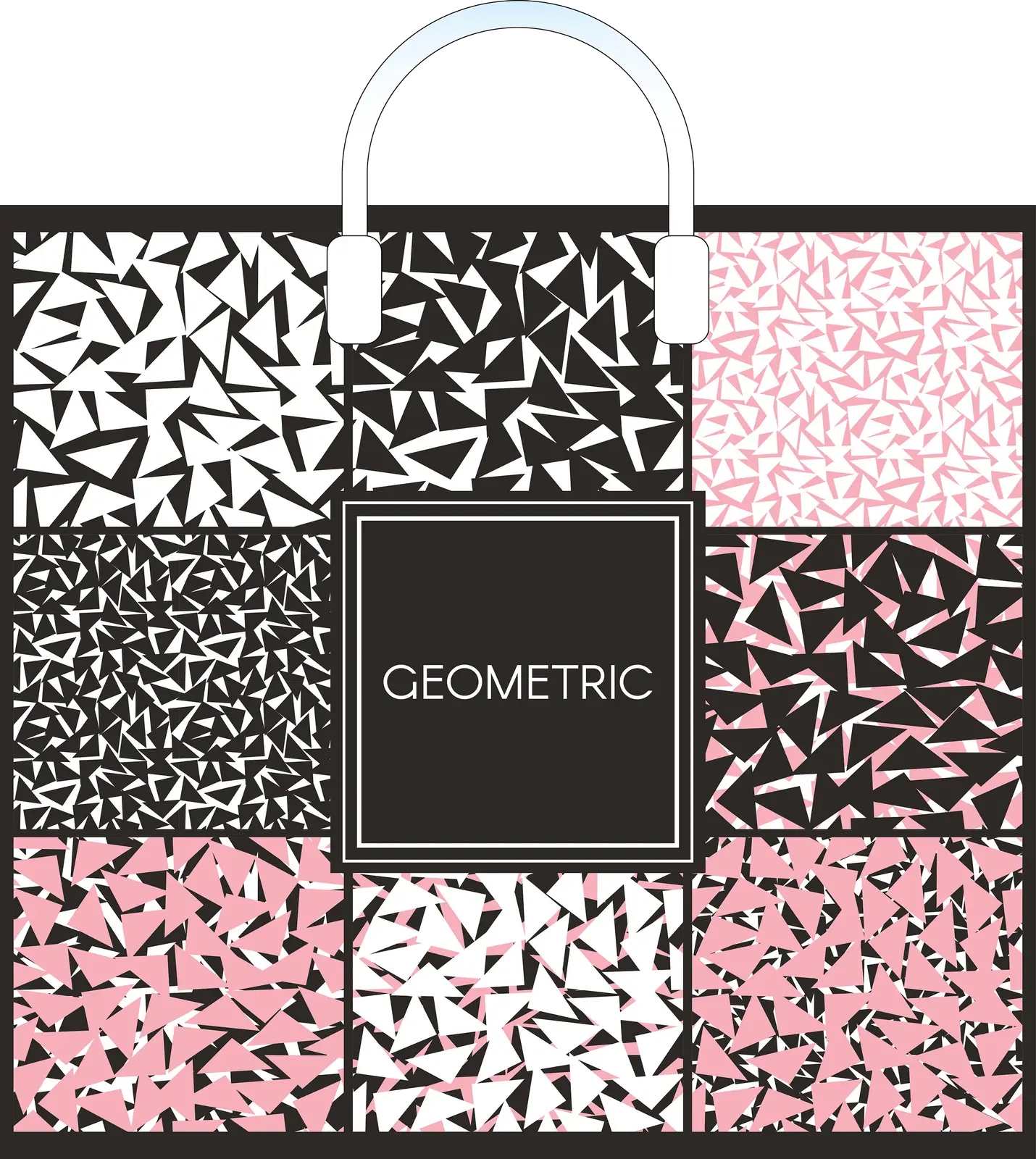 Изображение товара Пакет Пропластик с пластмассовыми ручками 38x35+3см ассортимент