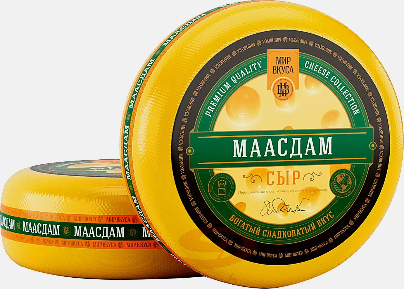 Сыр Мир вкуса Маасдам 45% весовой - фото 2 Сыр Мир вкуса Маасдам 45% весовой - фото 2