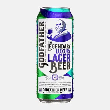 Светлое пиво фильтрованное Godfather The Legendary Luxury 5% 500мл
