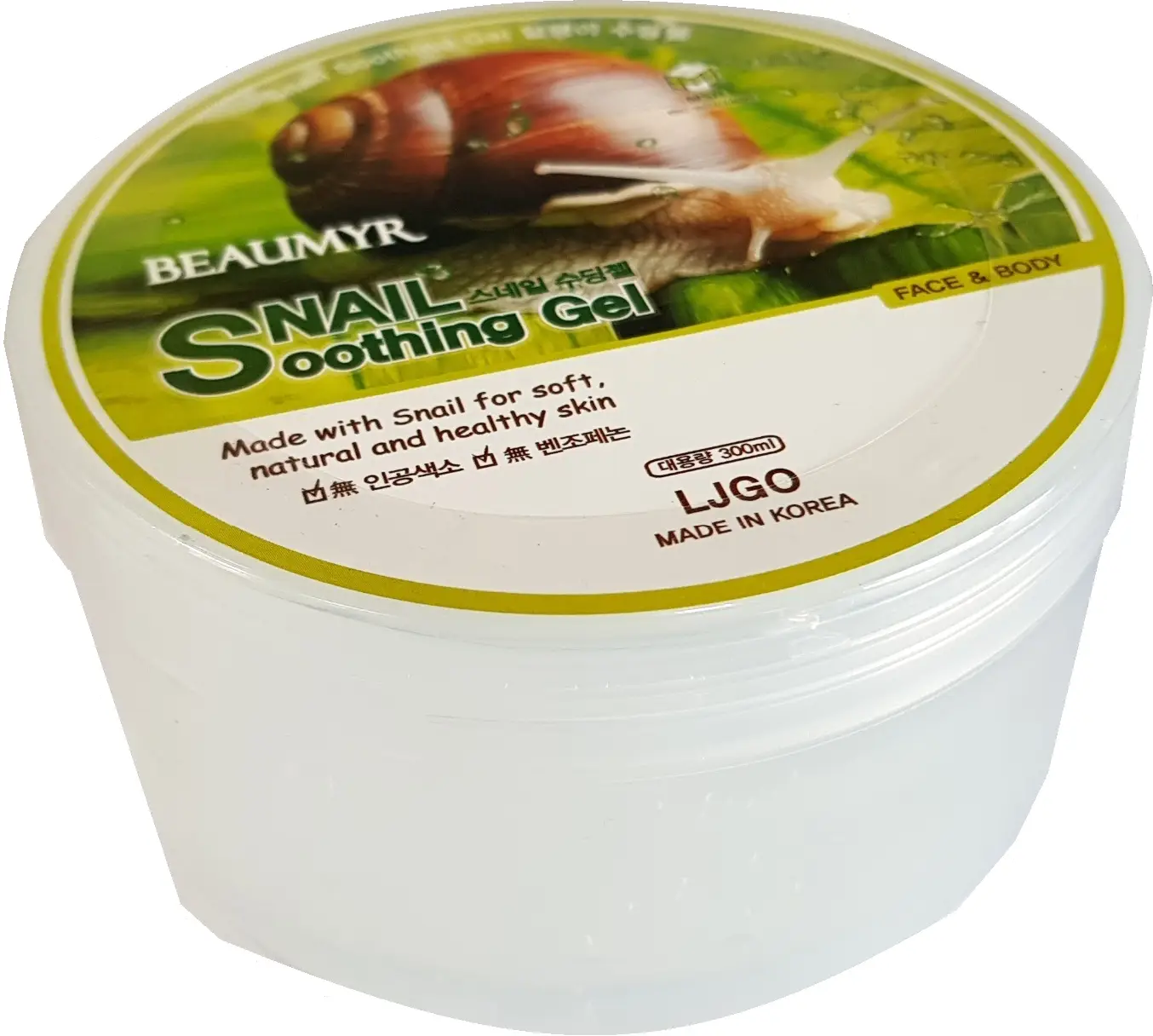 Гель для лица и тела Beaumyr Snail Soothing Gel с муцином улитки 300мл