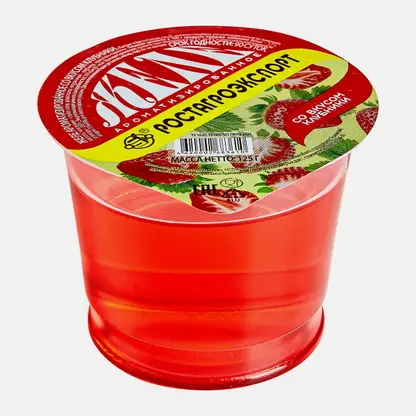 Желе со вкусом клубники 125г