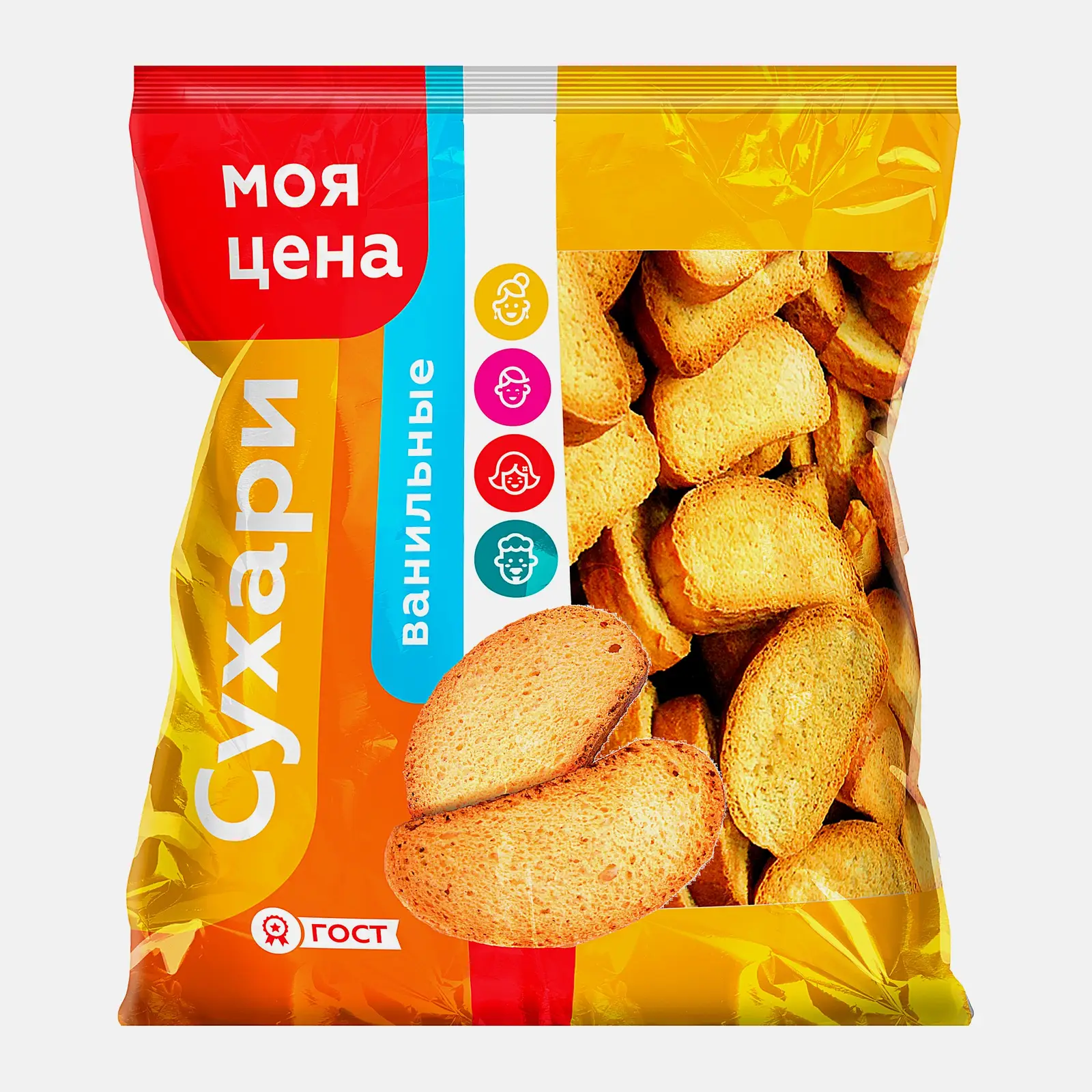 Изображение товара Сухари ванильные Моя цена 350г