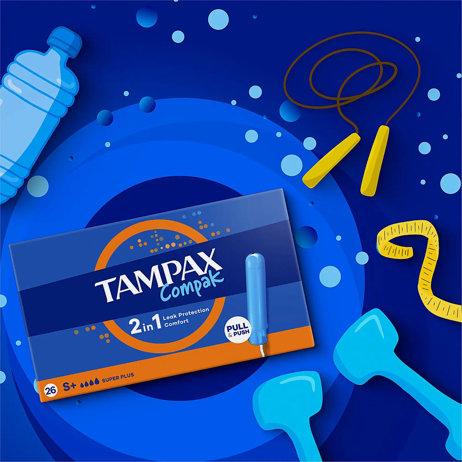 Тампоны с аппликатором Super Plus Quatro Compak Tampax 26шт - фото 5 Тампоны с аппликатором Super Plus Quatro Compak Tampax 26шт - фото 5
