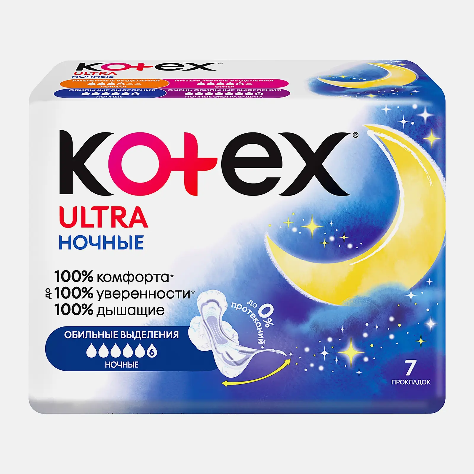 Гигиенические прокладки Kotex Ultra Ночные 7шт