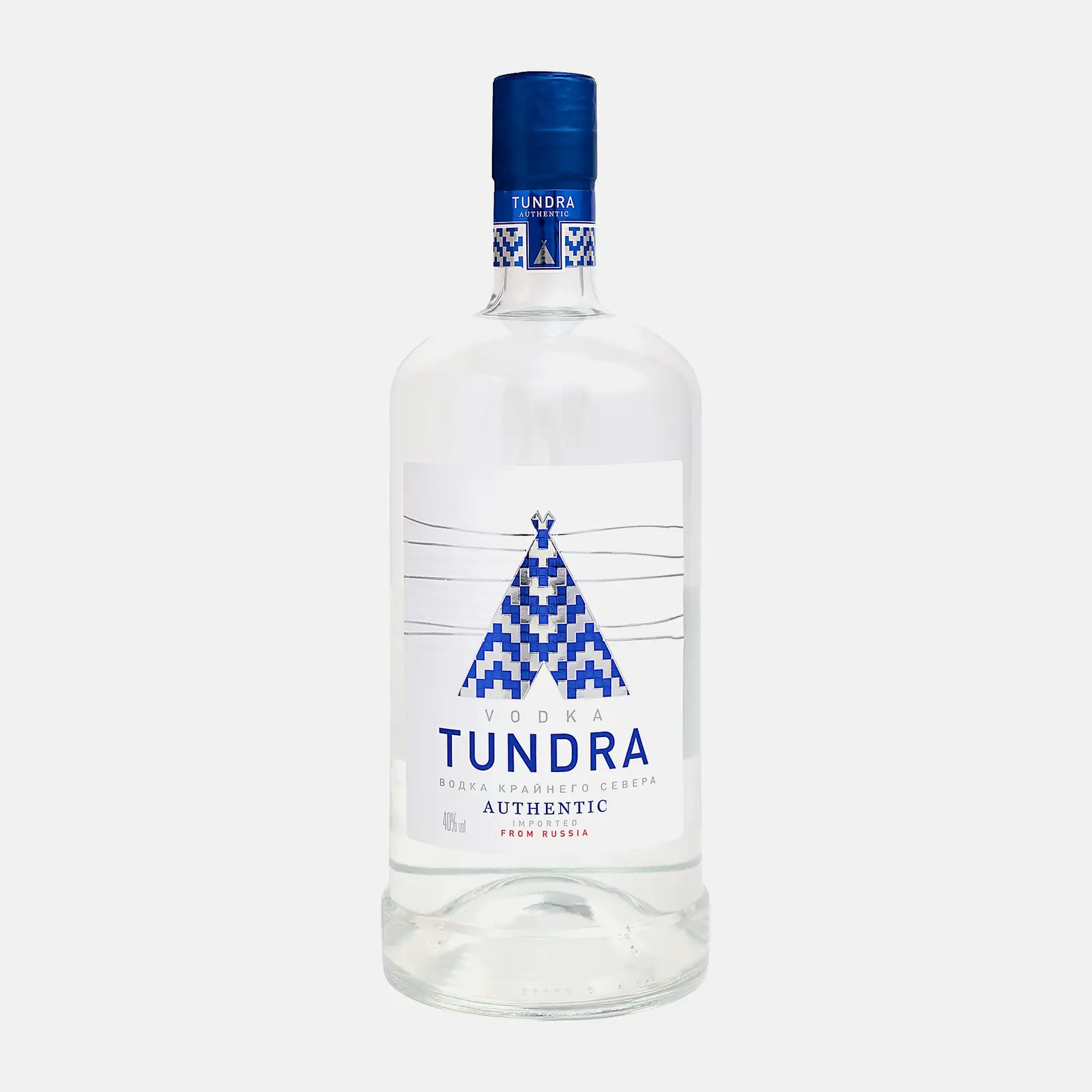 Изображение товара Водка Tundra Authentic 40% 1 литр - мягкий и насыщенный вкус, кристальная чистота