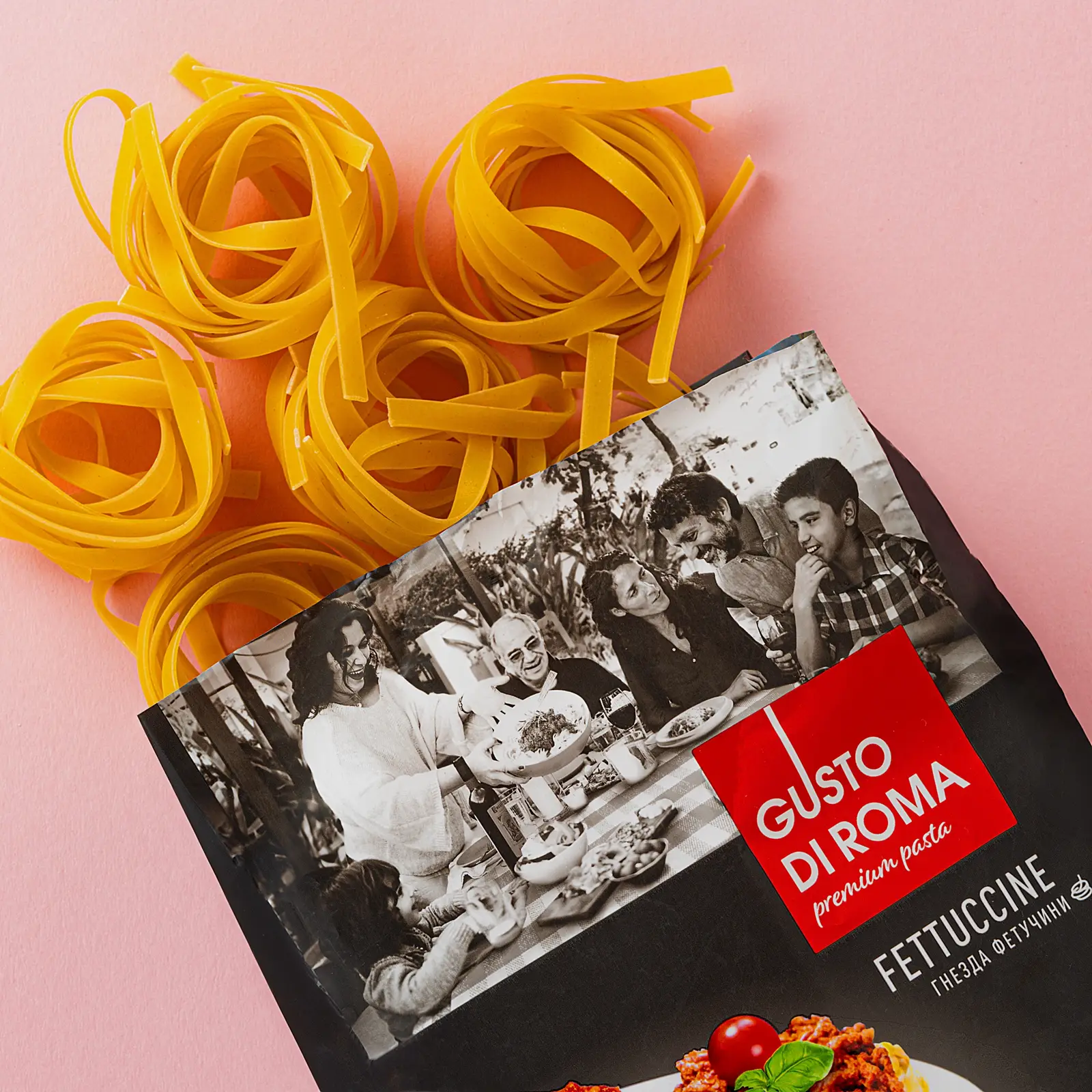 Макароны Gusto Di Roma Fettuccine Гнезда 450г - фото 2 Макароны Gusto Di Roma Fettuccine Гнезда 450г - фото 2