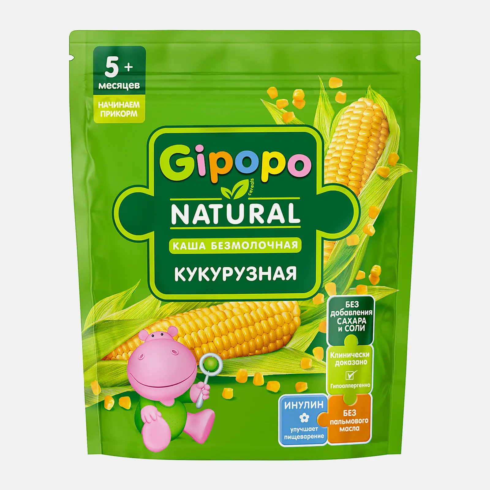 Изображение товара Каша детская Gipopo безмолочная Кукурузная 180г