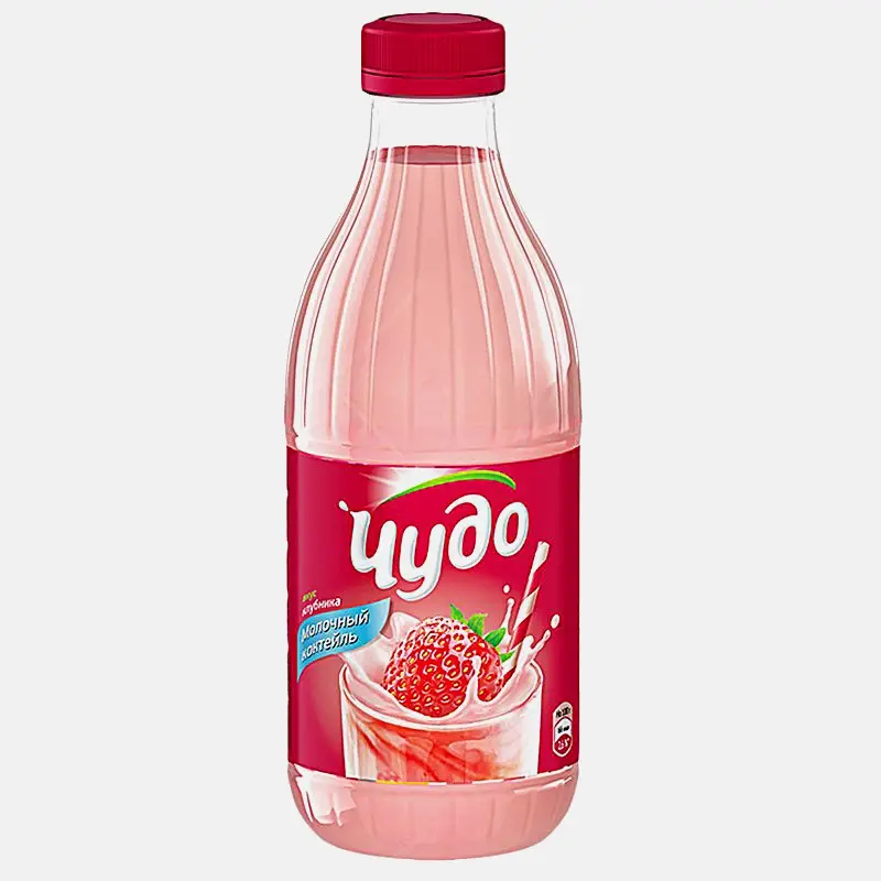 Коктейль молочный Чудо со вкусом Клубника 2% 950г