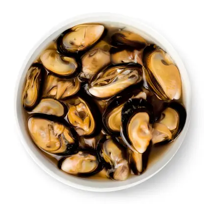 Изображение товара Мясо мидий в рассоле 300г Ново-Мар экологически чистый продукт