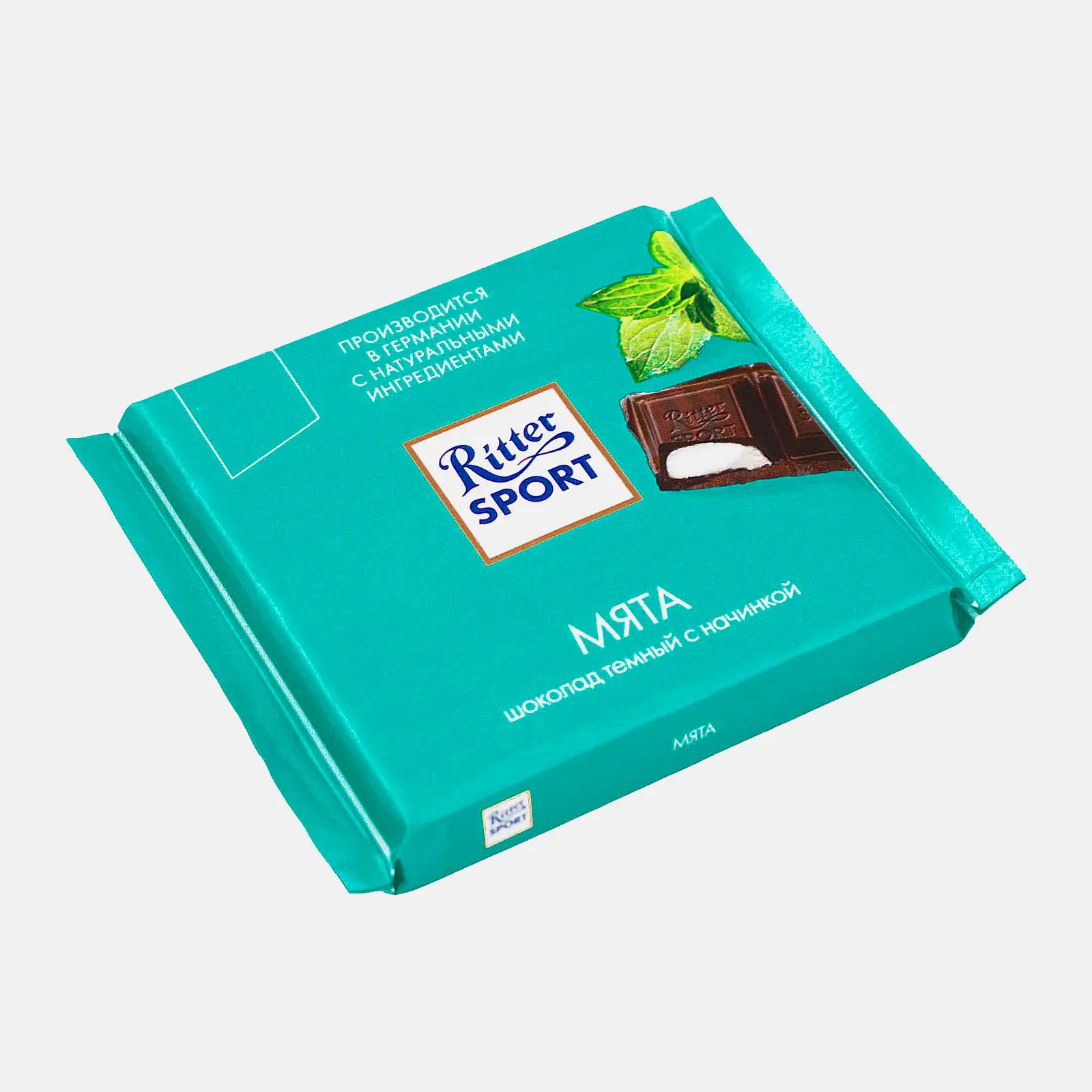 Шоколад Темный Мята Ritter Sport 50% 100г - фото 2 Шоколад Темный Мята Ritter Sport 50% 100г - фото 2