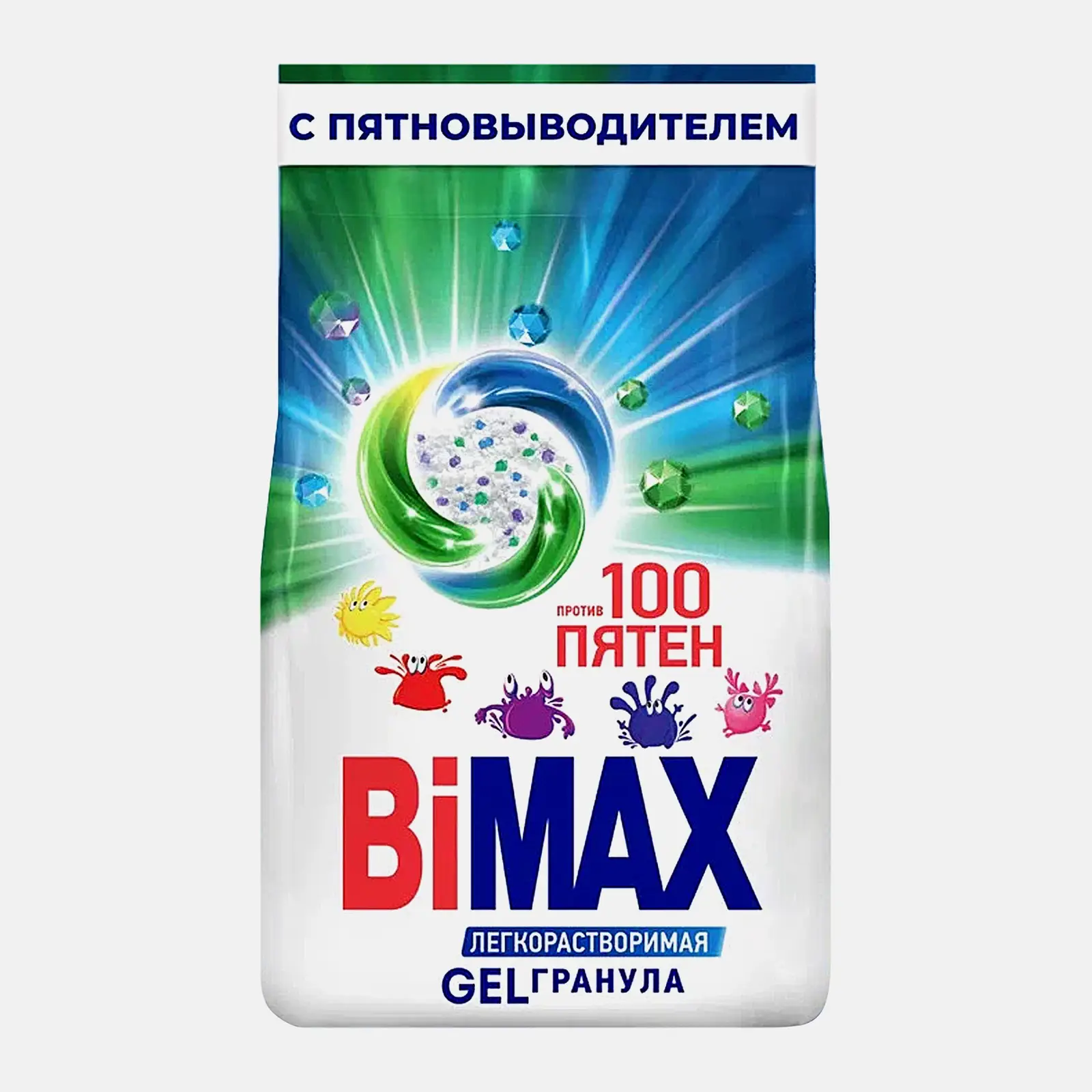 Изображение товара Стиральный порошок Bimax 100 пятен автомат 3кг для эффективной стирки