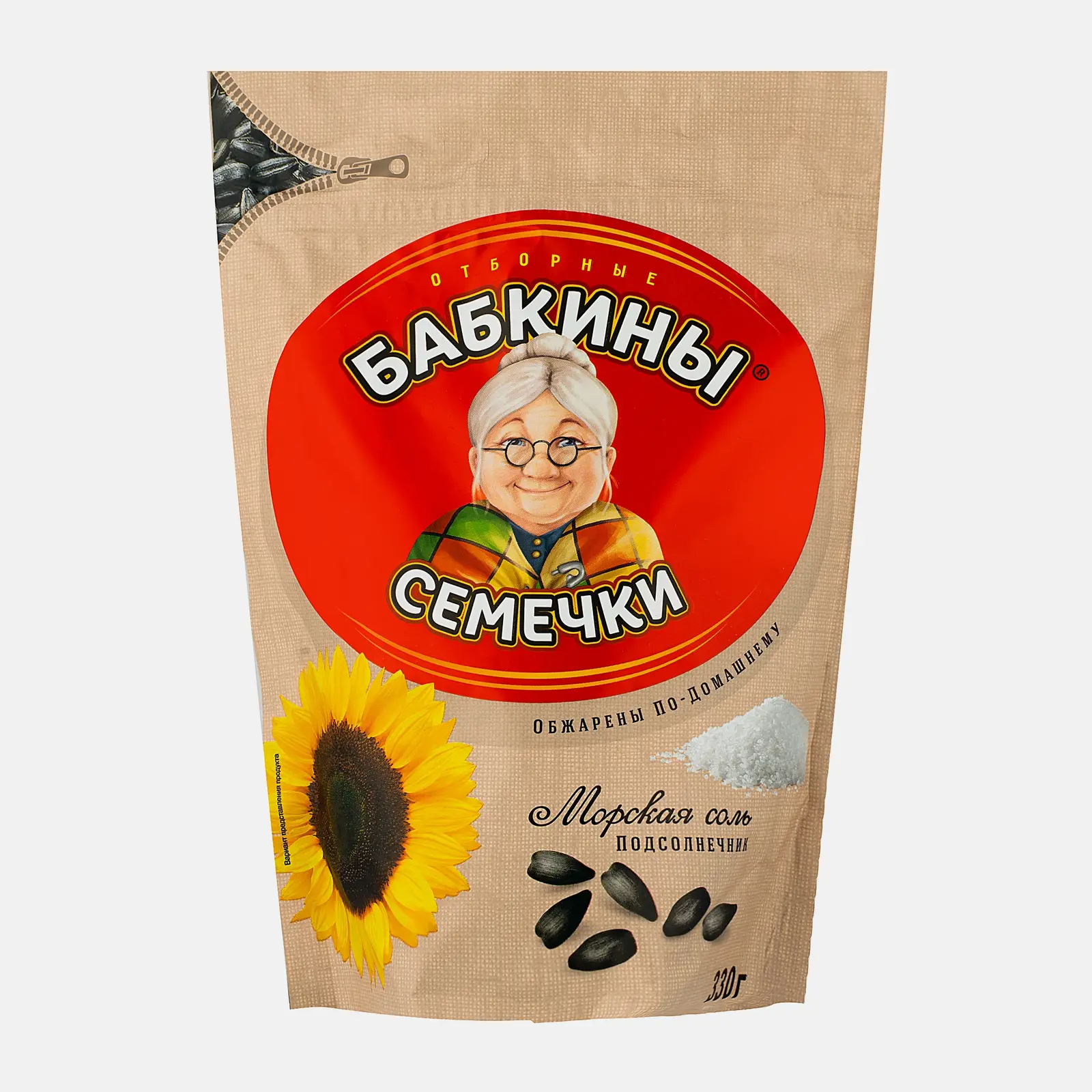 Изображение товара Соленые семечки подсолнечника Бабкины 330г - вкусное и качественное лакомство
