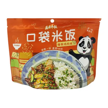 Изображение товара Рис быстрого приготовления со вкусом курицы и перца Kouda Mifan 155г