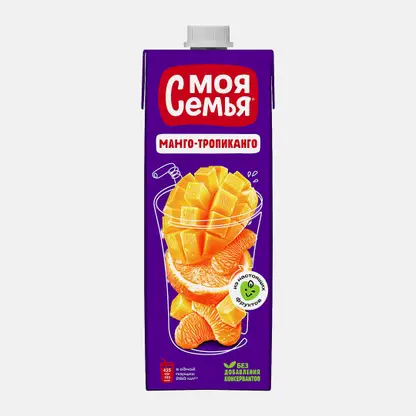 Напиток Моя Семья апельсин мандарин манго 950мл