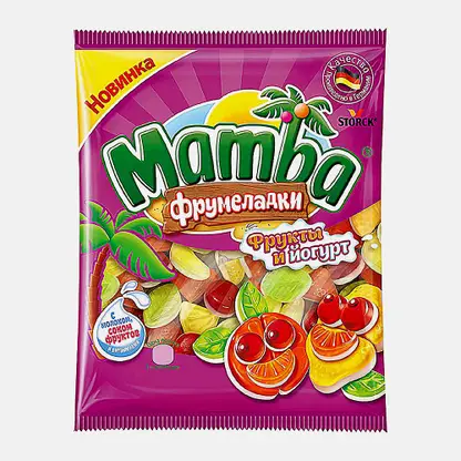 Мармелад жевательный Фрукты и йогурт фрумеладки Mamba 72г
