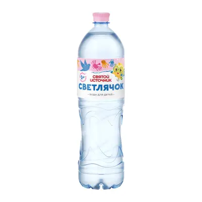 Изображение товара Детская негазированная вода Святой Источник Светлячок 1.5л для новорожденных