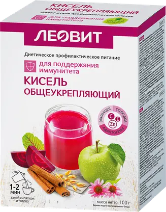 Кисель Биотоника Общеукрепляющий Леовит 100г