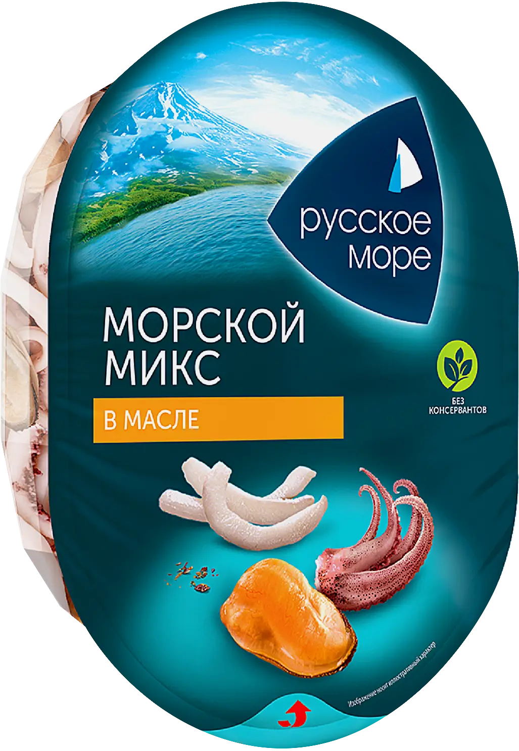 Морской микс Русское море в масле 180г