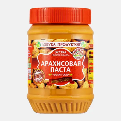 Арахисовая паста Экстра кремовая Азбука продуктов 510г
