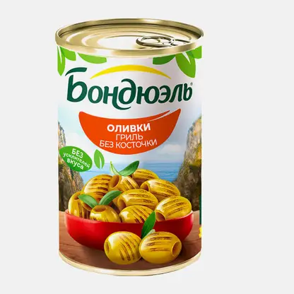 Оливки гриль без косточки Бондюэль 300г