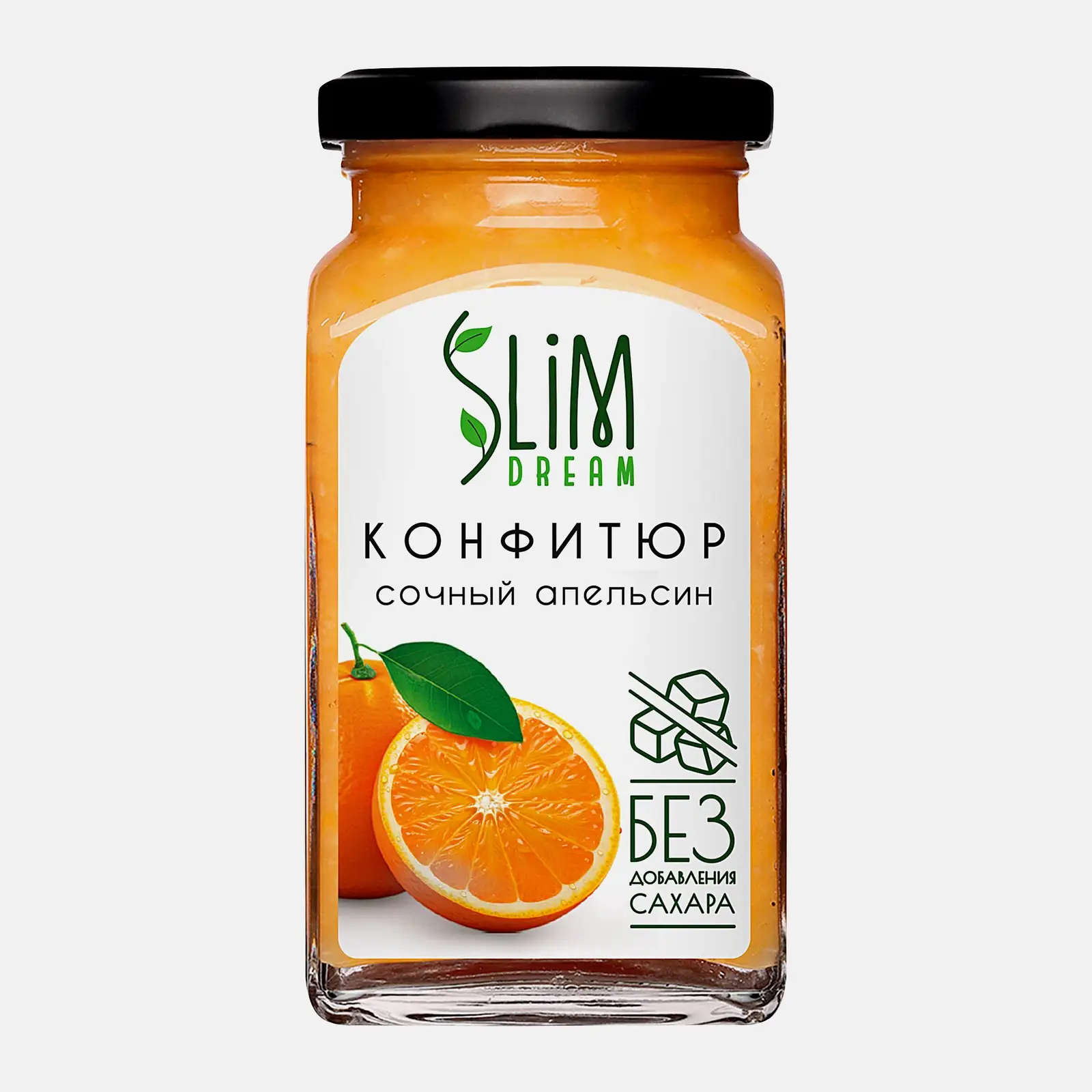 Конфитюр без сахара Апельсиновый Slim Dream 300г