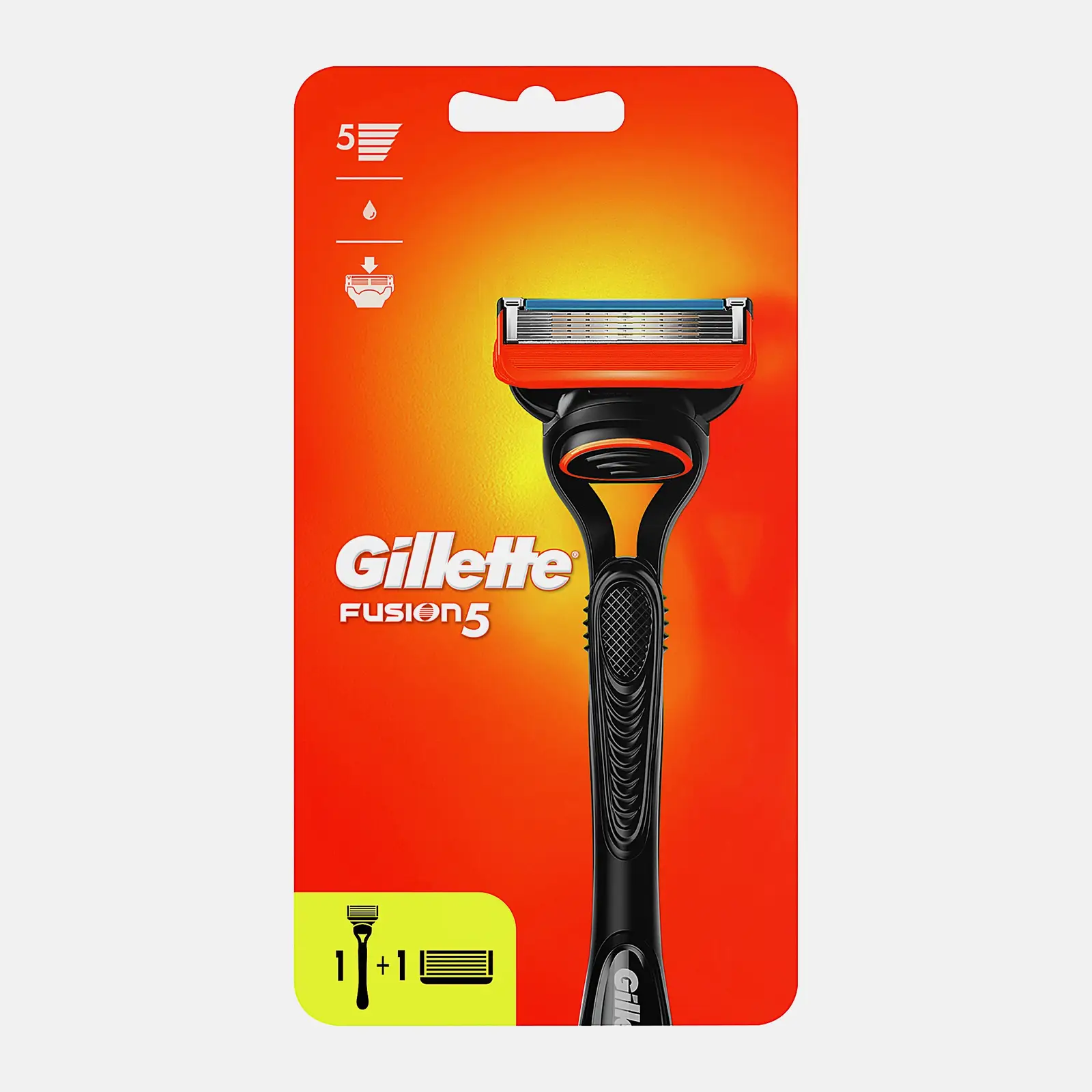 Бритва Gillette Fusion 5 с 2 сменными кассетами