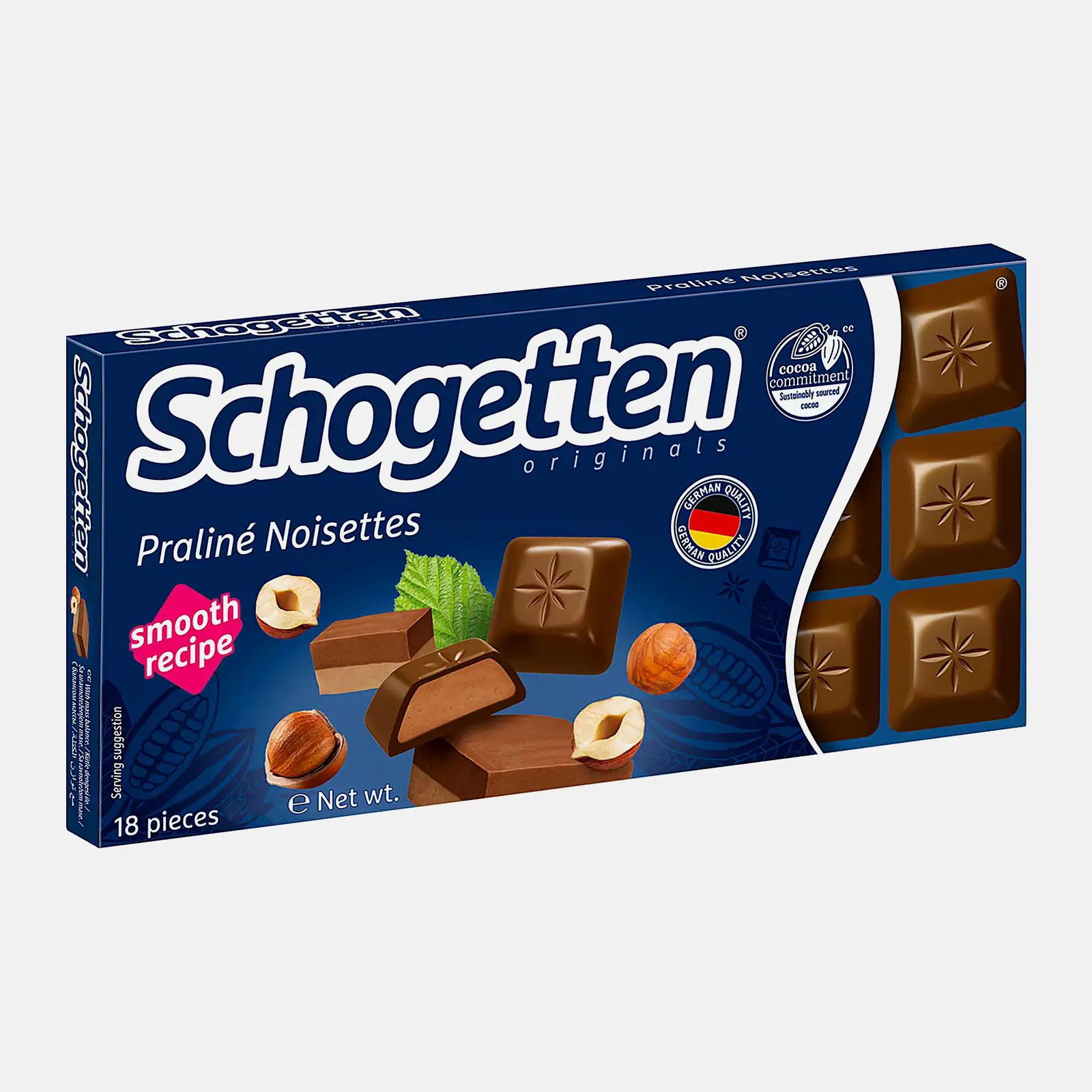 Шоколад молочный с ореховой нугой Schogetten 100г Шоколад молочный с ореховой нугой Schogetten 100г