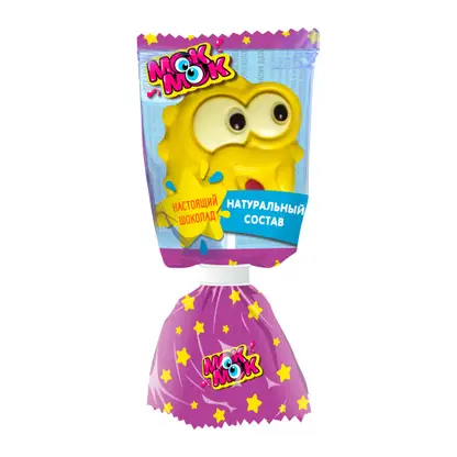 Изображение товара Молочный шоколад Шокомонстрики с печеньем на палочке Мок Мок 24г