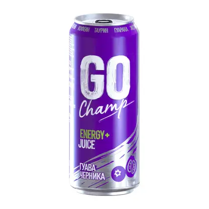 Изображение товара Напиток энергетический Go Champ гуава-черника 430мл