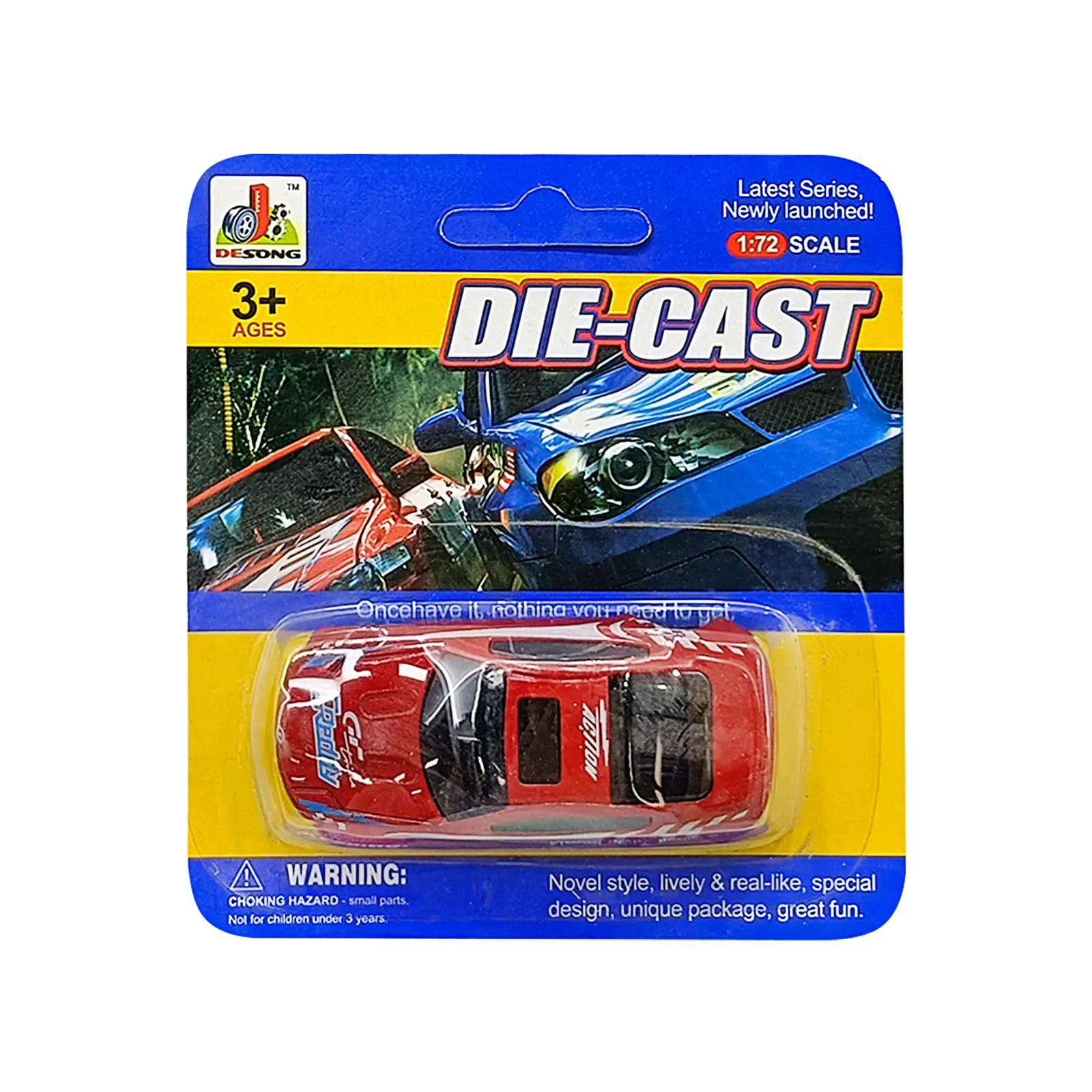 Машинка в масштабе 1:72 металл DS859 в ассортименте