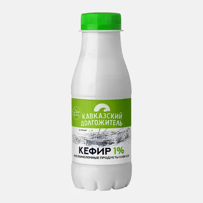 Кефир Кавказский долгожитель 1% 290г