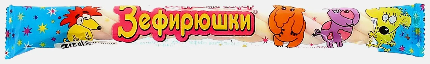 Изображение товара Зефир Зефирюшки воздушный косичка 12г