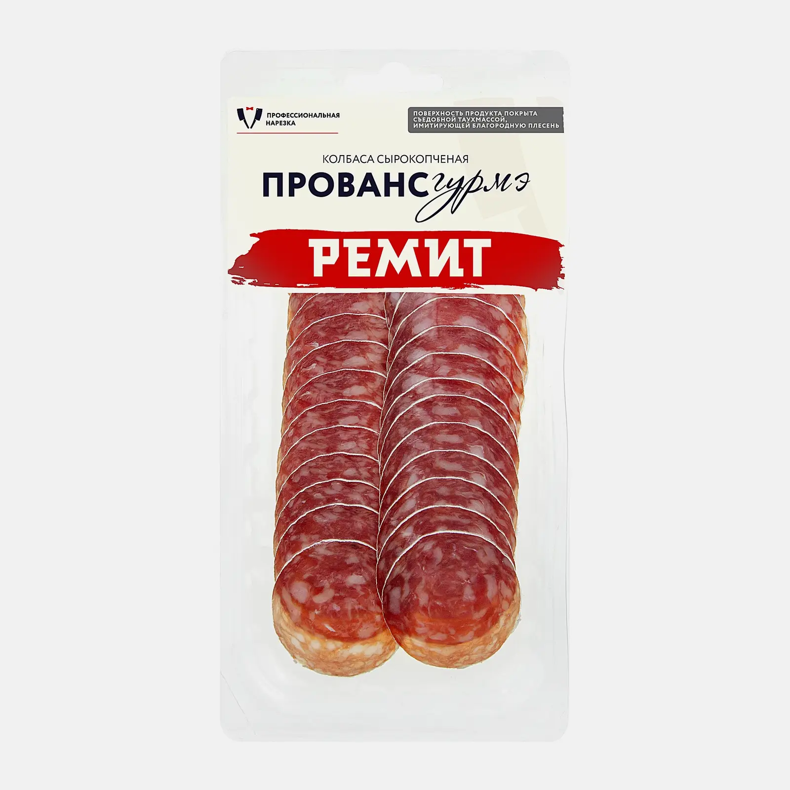 Изображение товара Колбаса Ремит Прованс Гурмэ сыровяленая нарезка 70г