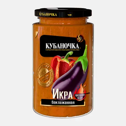 Баклажанная икра Кубаночка 360г