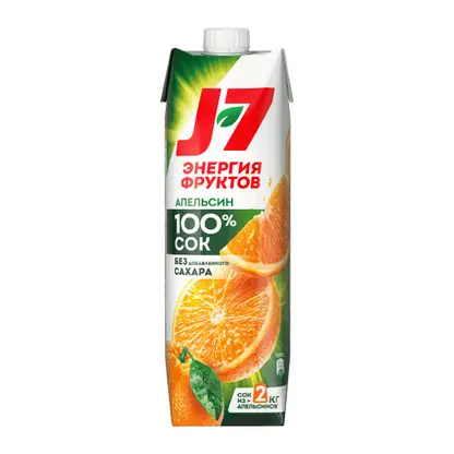 Изображение товара Сок J7 апельсиновый с мякотью 970мл
