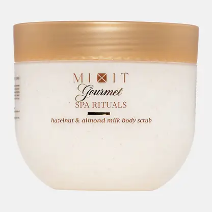 Скраб для тела Gourmet фундук и миндальное молочко Mixit 300г