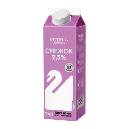 Изображение товара Снежок Лебедяньмолоко 2.5% 450г