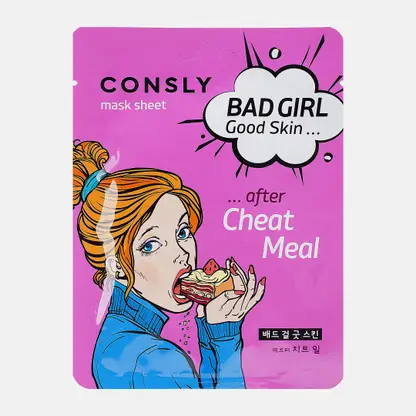 Маска для лица Consly Bad Girl Good Skin Тканевая после читмила