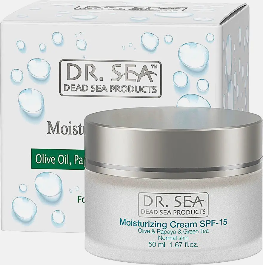 Крем для лица Dr.Sea увлажняющий с зеленым чаем Spf 15 50мл