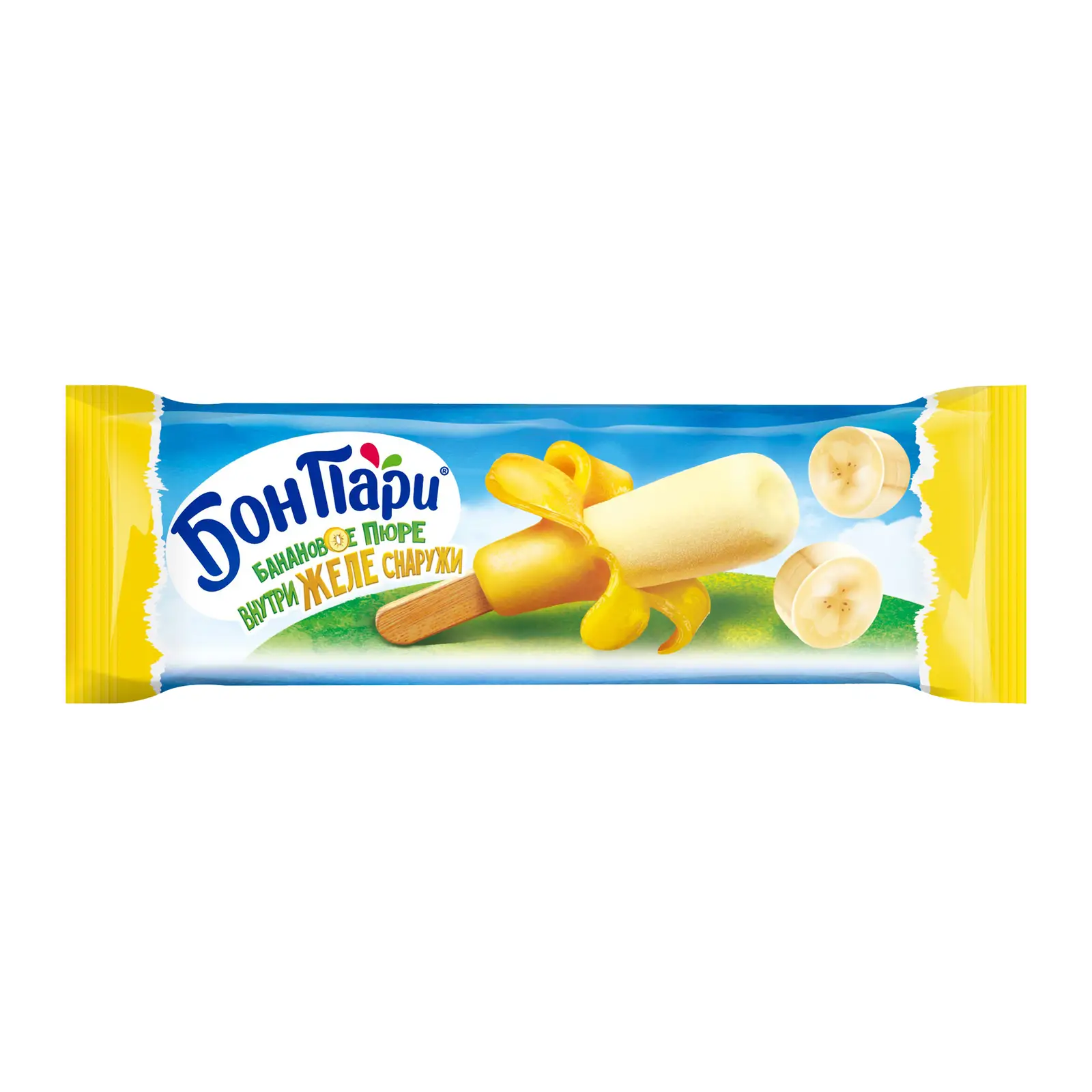 Изображение товара Фруктовый десерт Nestle Бон Пари с ароматом Банана 45г замороженный