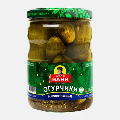 Огурцы Дядя Ваня маринованные 950г
