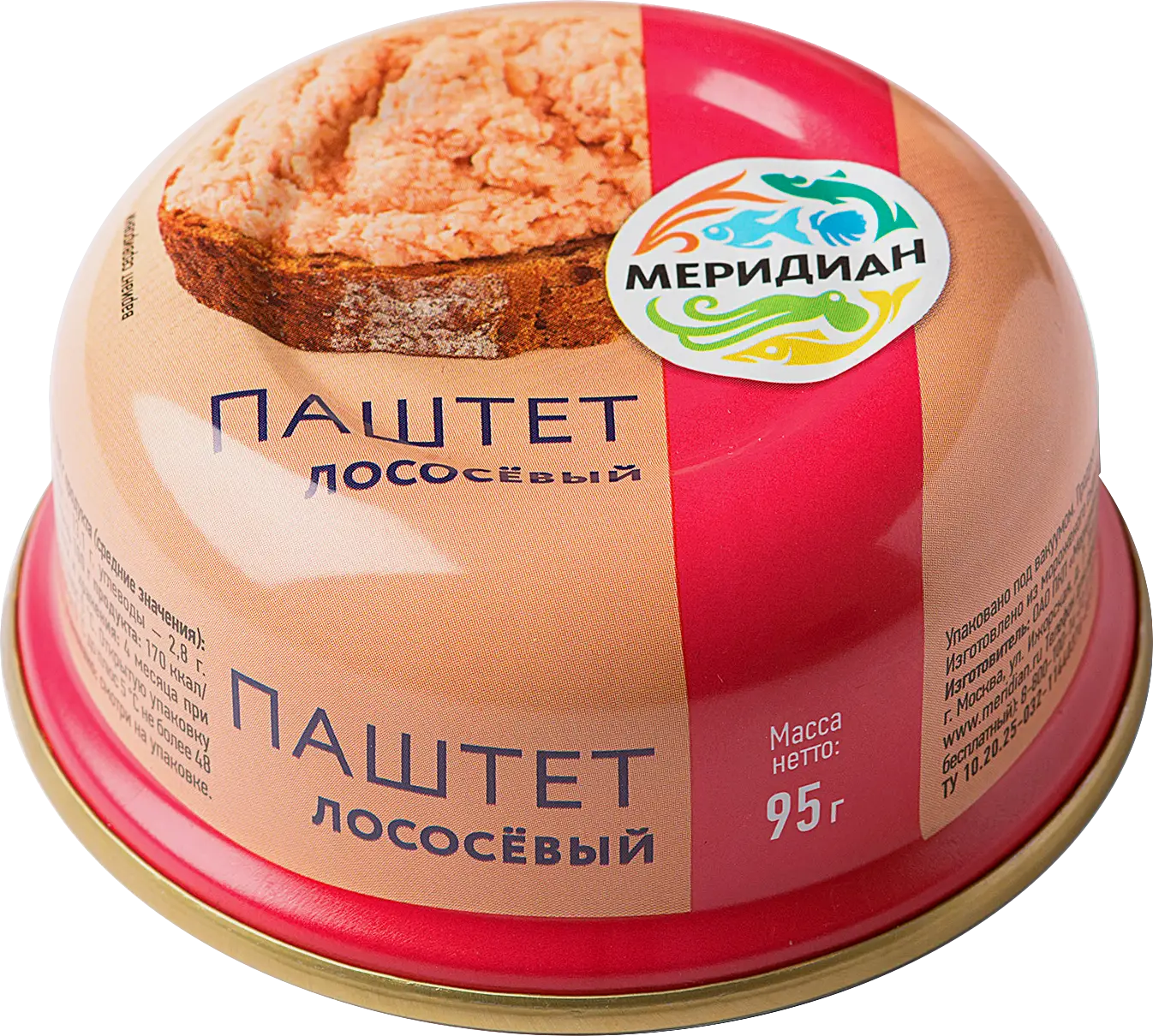 Паштет Меридиан Лососевый 95г