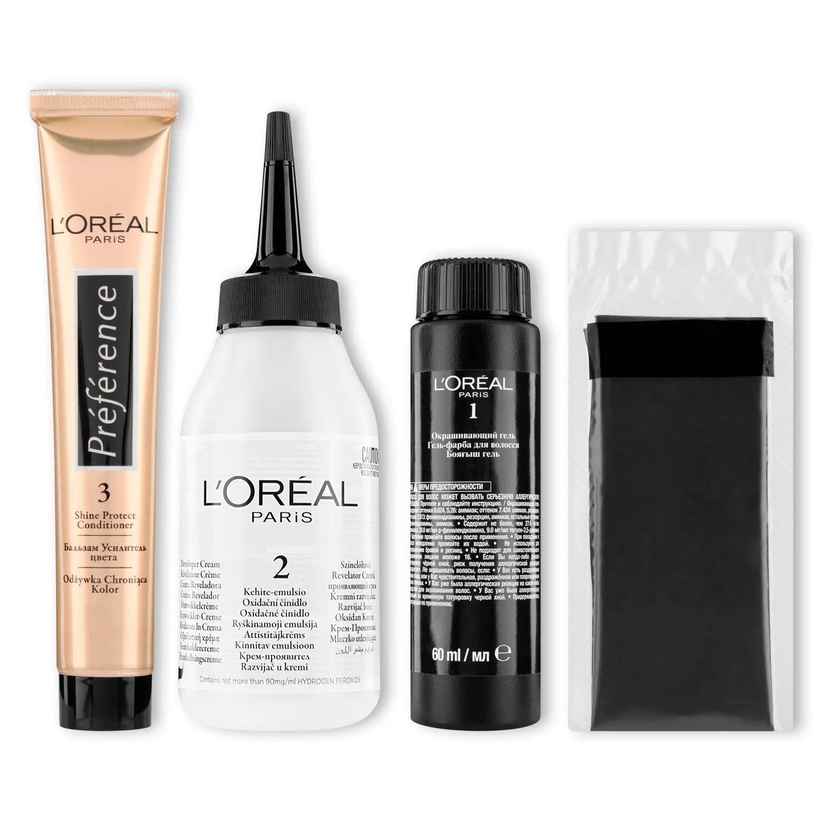 Стойкая краска для волос L’Oréal Paris Preference оттенок 4.12 Глубокий каштановый перламутровый