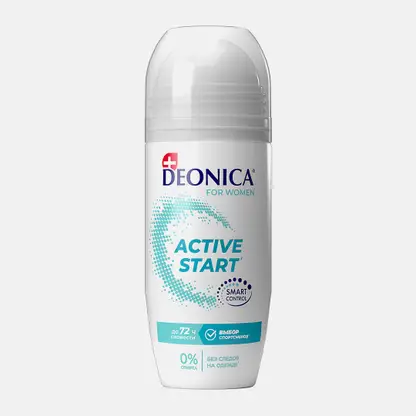 Женский антиперспирант Active Start роликовый Deonica 50мл